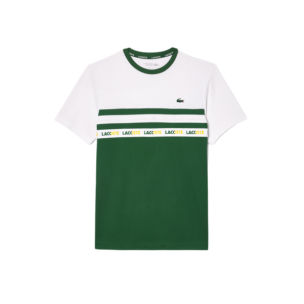Lacoste Ultra-Dry Logo Stripe T-Skjorte