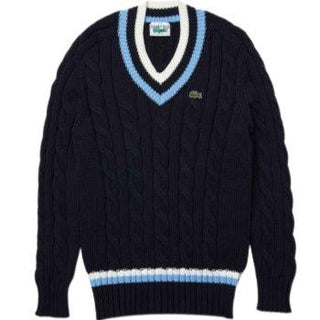 Lacoste Knitted Striped Genser - Mastersport.no