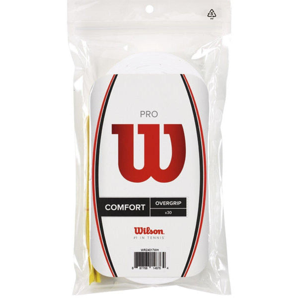 Wilson Pro Overgrip 30-Pack White - Mastersport.no