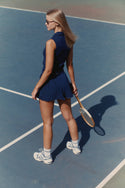 Caspara Racquet Club Tennis Skirt Dame Navy