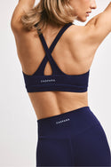 Caspara Cloudform® Crossback Sports Bra Dame Navy