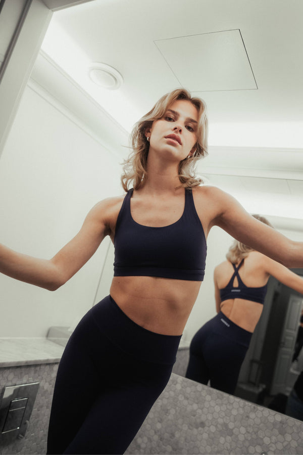 Caspara Cloudform® Crossback Sports Bra Dame Navy