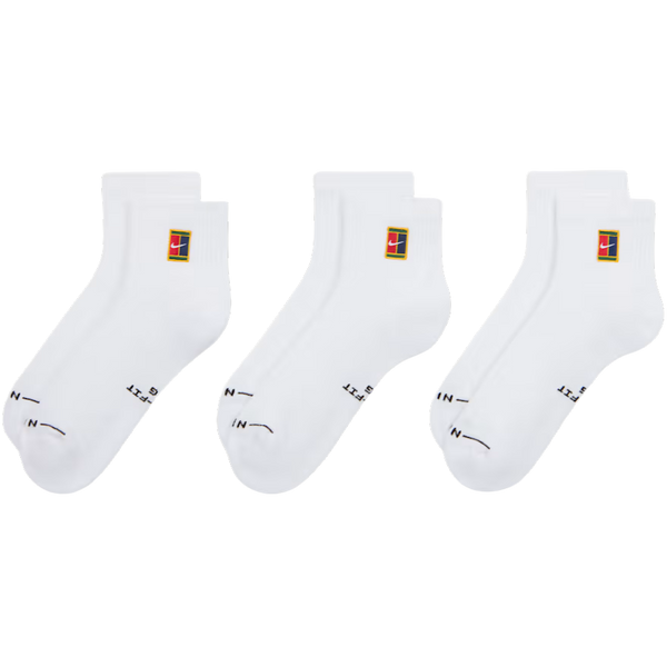 Nike Everyday Elevated Ankle Tennis Socks 3-P