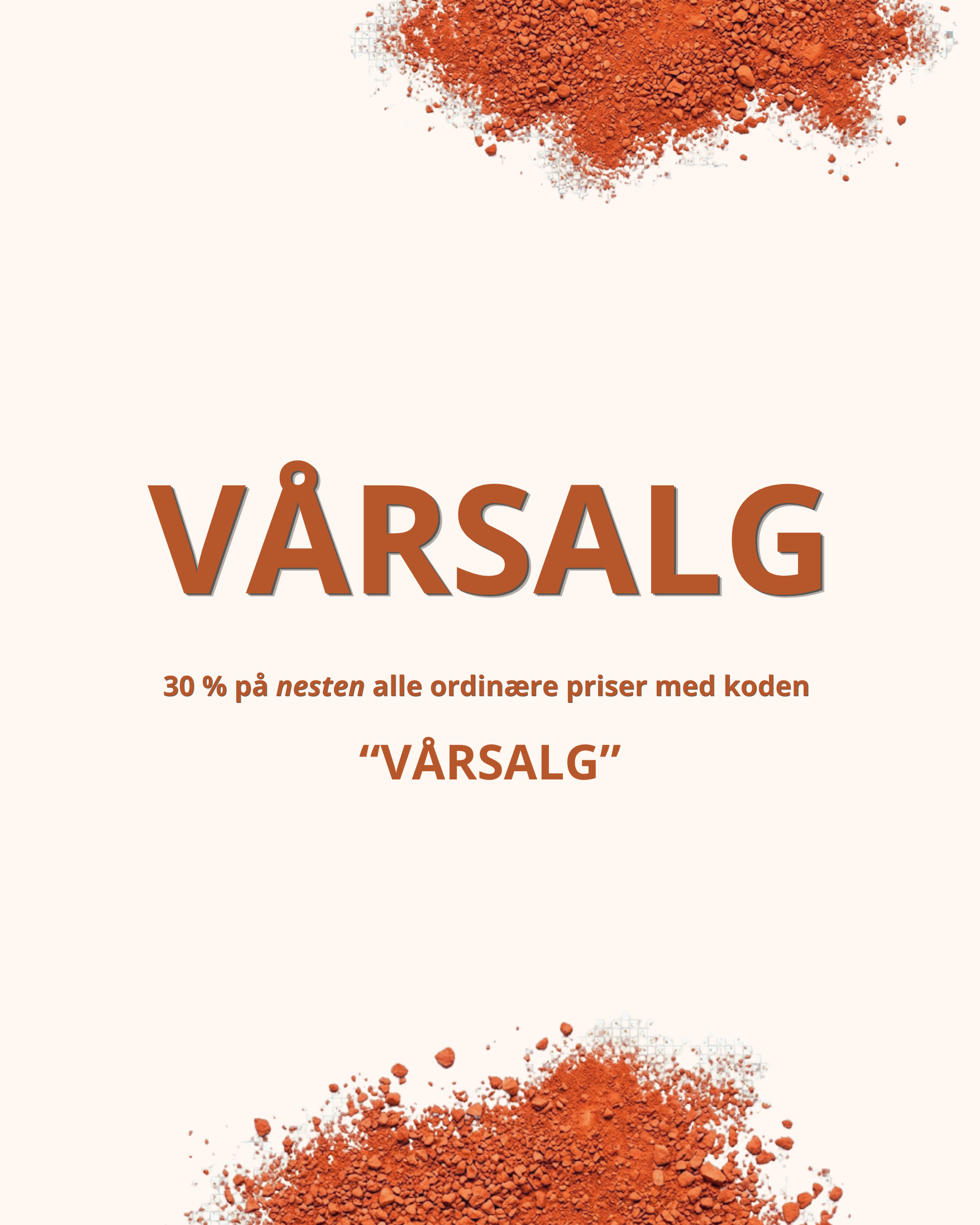 30 pa nesten alle ordinaere priser med koden varsalg 2