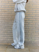Caspara All-Star Pants With Piping Dame Grey Melange