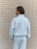 Caspara All-Star Funnel Zip Dame Grey Melange