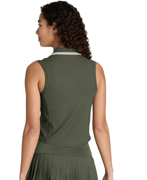 Wilson Rib Sleeveless Polo Dame