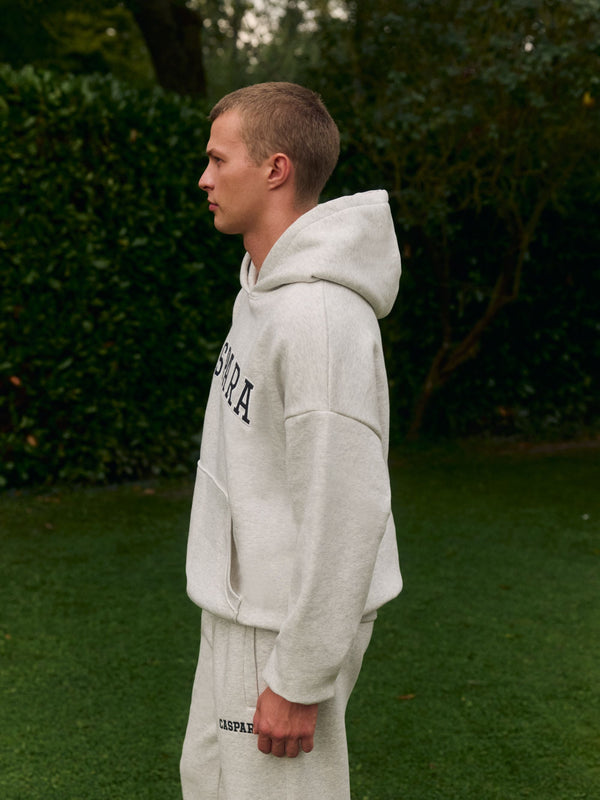 Caspara All-Star Hoodie Herre Grey Melange/Black