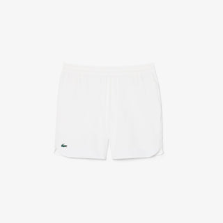 Lacoste Novak Djokovic On Court Shorts Herre Offwhite