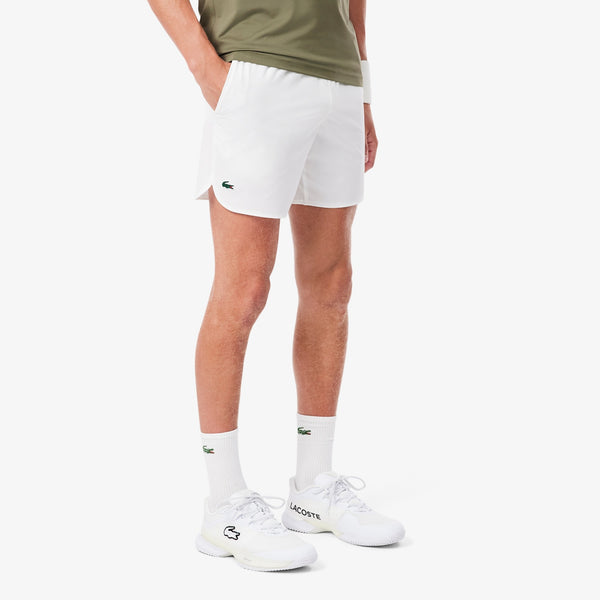 Lacoste Novak Djokovic On Court Shorts Herre Offwhite på modell