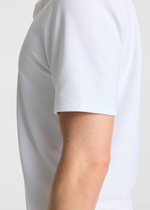 Caspara Vantage Polo Tee Herre White