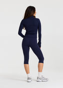 Caspara Sculptluxe® Zip Jacket Dame Navy