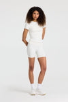 Caspara Cloudform® Short Sleeve Top Dame White