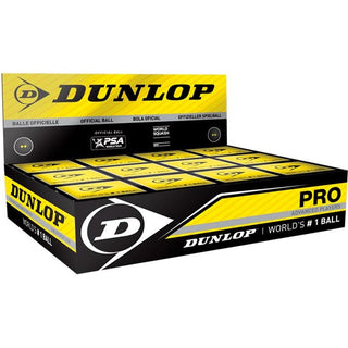 Dunlop Pro 12-pack Squash baller