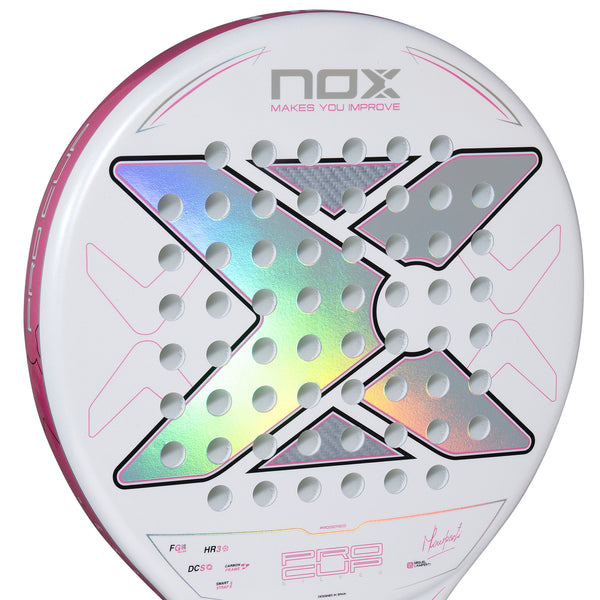 Nox ML10 Pro Cup Silver By Miguel Lamperti 2027 nærbilde av slagflaten