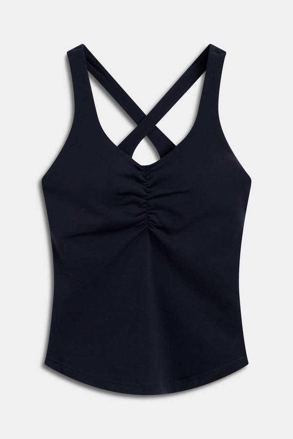 Caspara Cloudform® Scrunch Top Dame Navy