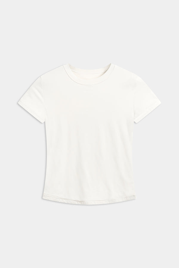 Caspara Cloudform® Short Sleeve Top Dame White