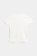 Caspara Cloudform® Short Sleeve Top Dame White