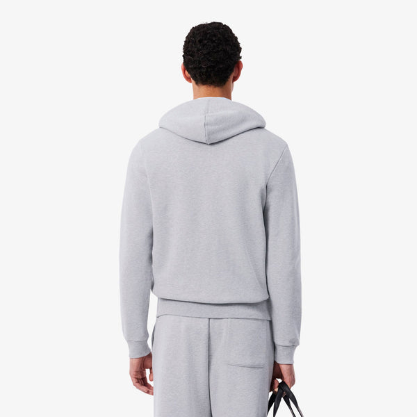 Lacoste Classic Fit Zip Hoodie Herre gråmelert, bilde 3