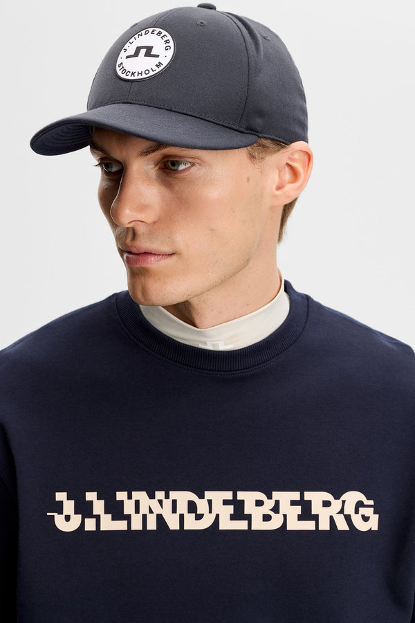 J.Lindeberg Club Printed Crew Neck Herre Marineblå