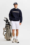J.Lindeberg Club Printed Crew Neck Herre Marineblå