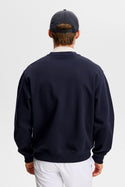 J.Lindeberg Club Printed Crew Neck Herre Marineblå