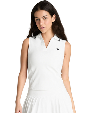 Wilson Rib Sleeveless Polo Dame