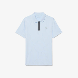 Lacoste Tennis Ultra Dry Jacquard Polo Herre Lyseblå