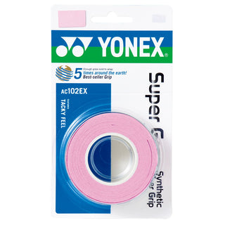 Kjøp rosa Yonex Super Grap 3 Pack
